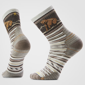 SMARTWOOL skarpety trekkingowe unisex H TC BEAR MDCRW HIKE ASH brązowy (L)