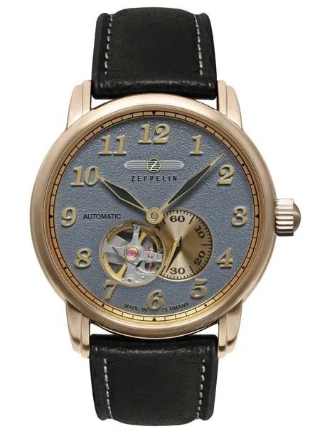 NOWY ORYGINALNY Zegarek męski Zeppelin LZ127 7664-5 Automatic Open Heart
