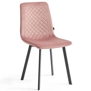 Krzesło tapicerowane DC-6500 | Welur | Różowy #44 | OUTLET