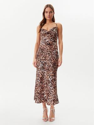 Guess Sukienka codzienna W5GK85 WH9C2 Brązowy Regular Fit