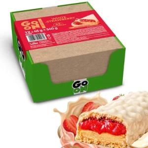 Go On Gold Protein Baton White & Strawberry 45g - Zestaw 12 sztuk
