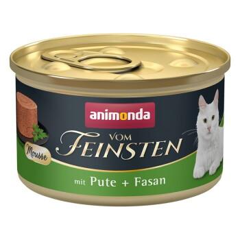 animonda vom Feinsten mokra karma dla dorosłych kotów Indyk i bażant 12x85 g