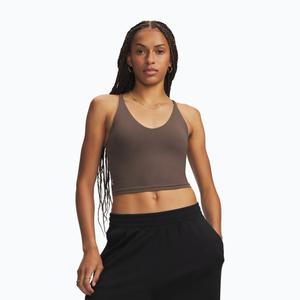 Under Armour UA Meridian Support Tank damski top treningowy z usztywnieniem brązowy (M)