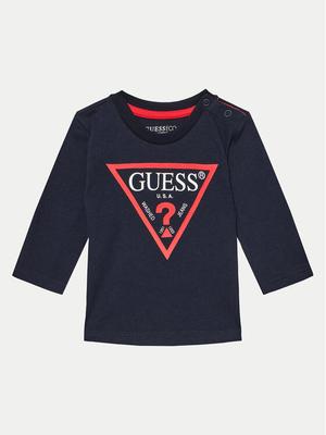 Guess Bluzka N84I24 K8HM0 Granatowy Regular Fit