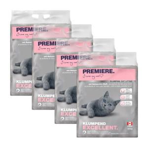 PREMIERE Excellent zbrylający się żwirek 4x12 kg