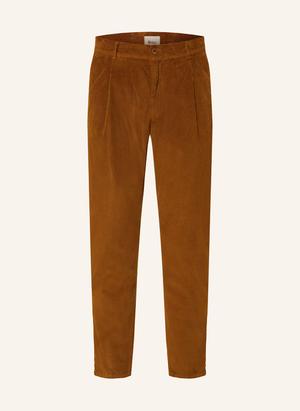Brax Spodnie Sztruksowe Tino Relaxed Tapered Fit braun
