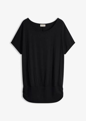T-shirt z miękkiej mieszanki wiskozy