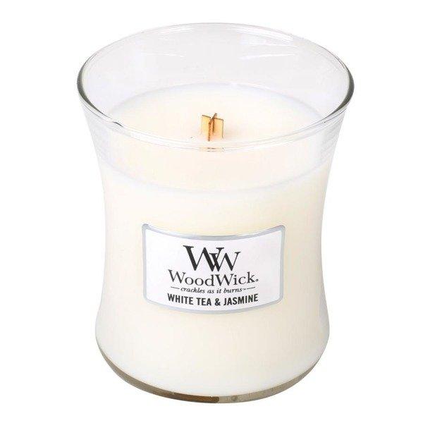 WoodWick Świeca Średnia White Tea & Jasmine