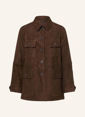 Allsaints Kurtka Skórzana Roiya braun