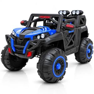 Autko Na Akumulator Dla Dzieci Buggy 2 Osobowe 4x30W Pilot LED Niebieskie
