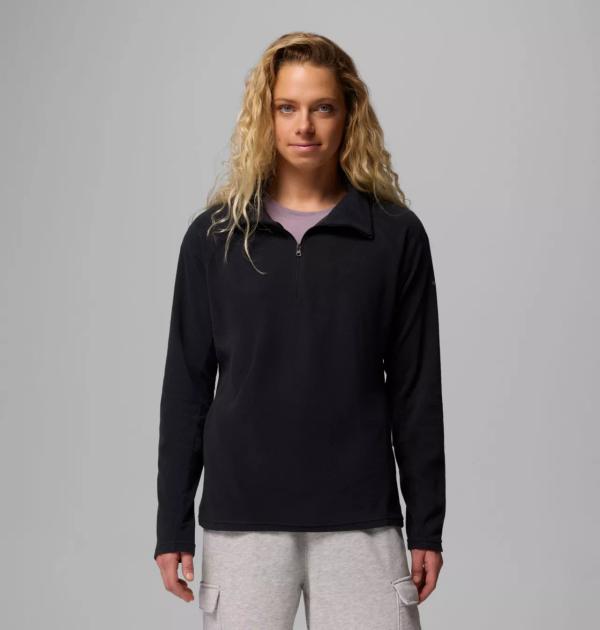 COLUMBIA damska bluza polarowa Glacial IV z zamkiem czarny (L)