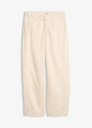 Jeansy typu barrel, mid waist, z regulowanym pasem