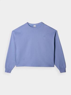 4F bluza dresowa damska luźny krój F1305 niebieska (L)