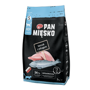 Karma sucha dla kota kurczak z pstrągiem S 5 kg PAN MIĘSKO