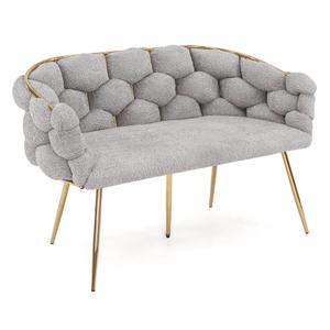 Sofa glamour BALLOON | Boucle | Szary #5 | DC-KT9118