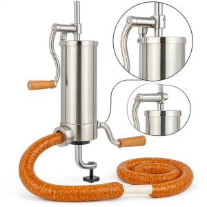 NADZIEWARKA DO KIEŁBASY PIONOWA 4kg MASZYNKA DO KIEŁBAS SZPRYCA INOX