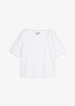 T-shirt z grubej bawełny organicznej