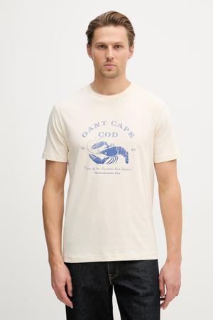Gant T-shirt męski bawełniany