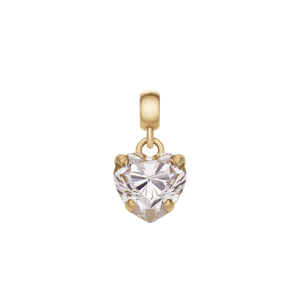 Daniel Wellington DW Charm Heart Crystal 12x6mm Gold/White