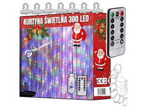 Kurtyna świetlna EXTRALINK 300 LED multikolor 3x3m
