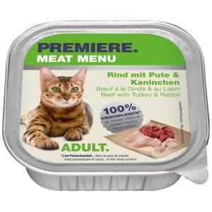 PREMIERE Meat Menu Adult Wolowina, indyk, królik 64x100 g