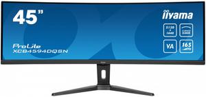 IIYAMA Monitor 44.5 cala XCB4594DQSN-B1 VA,DQHD,165HZ,USB-C-DOCK,RJ45,32:9,1500R,450cd/m2,3000:1,0.8ms,3xUSB,2xHDMI,1xDP,2x3W,PowerDelivery-90W
