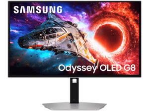 Monitor SAMSUNG Odyssey OLED G8 LS27HG800SUXEN 27 UHD 4K QD-OLED 0.03ms 240Hz FreeSync Premium Pro G-Sync Srebrny