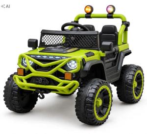 Auto Buggy dla Dzieci na Akumulator 2xSilniki 30W Zielony LED Bluetooth USB
