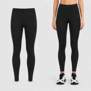 LEGGINSY DAMSKIE 4F TRENINGOWE SPORTOWE BAWEŁNIANE M CZARNE F296