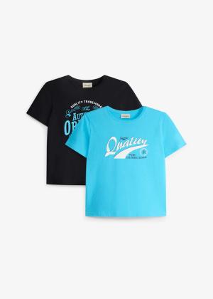 T-shirt z czystej bawełny organicznej (2 szt.)