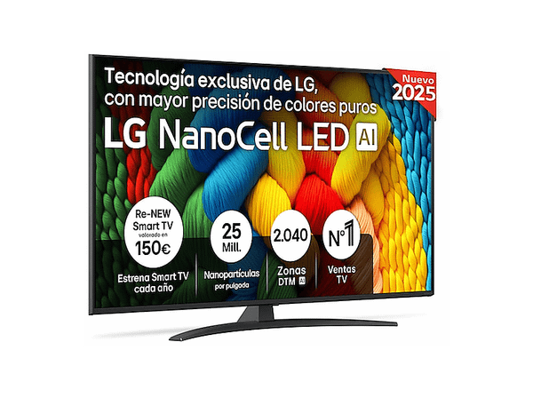 PRODUKT PO EKSPOZYCJI - Telewizor NanoCell LG 55NANO81A6A 55" 4K webOS Nano Color Czarny