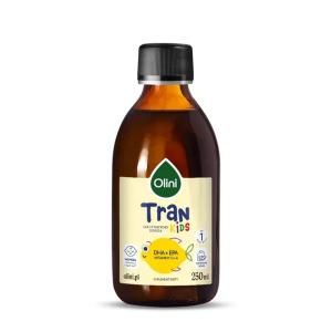Olini Tran Cytrynowy Olej z Wątroby Dorsza Omega-3 EPA DHA D3 A MSC 250 ml