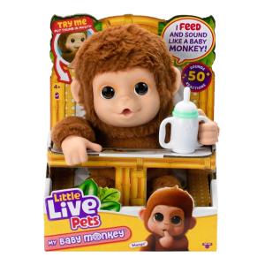 Moose Toys Little Live Pets MAŁPA Małpka Mango interaktywna 26558 50reakcji