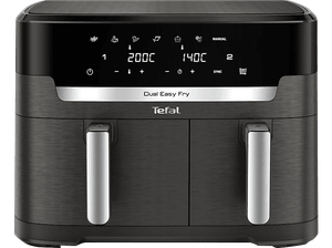 Frytkownica beztłuszczowa Air fryer TEFAL EY942HE0 Dual EASY FRY XXL 2700W 11 L Czarny