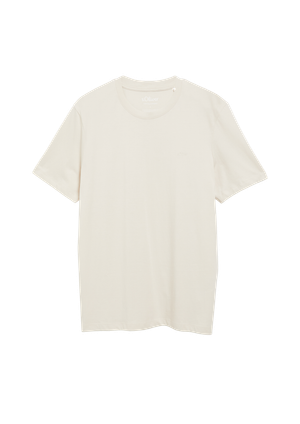T-shirt crewneck z nadrukiem z logo