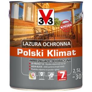 Lazura ochronna Polski Klimat impregnująco-dekoracyjna 2,5 l orzech