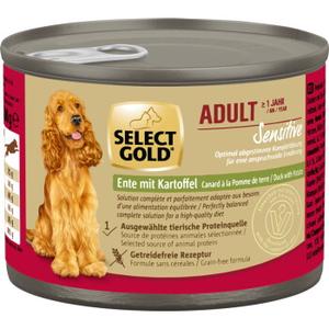 SELECT GOLD mokra karma dla psów Sensitive Adult Kaczka z ziemniakami 6x200 g