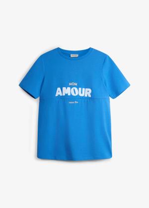 T-shirt 2w1 na okres ciąży i do karmienia z bawełny organicznej