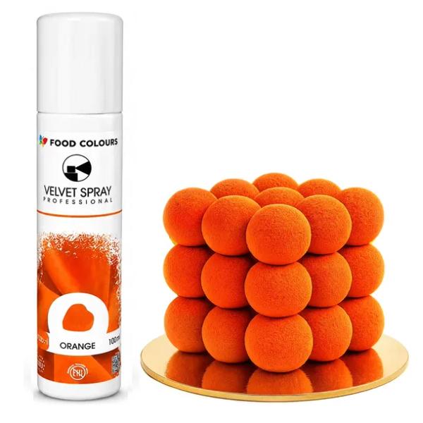 ZAMSZ barwnik spożywczy jadalny spray POMARAŃCZOWY orange tort VELVET 100ml