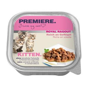 PREMIERE Royal Ragout Kitten Bogata w drób 64x100 g