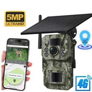 Kamera Leśna Fotopułapka GSM 4G GPS Podgląd na Żywo Live + Panel Solarny