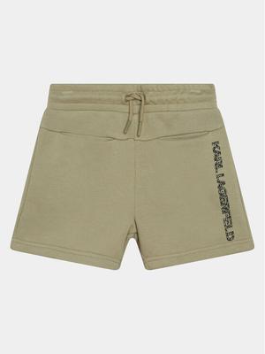 Karl Lagerfeld Kids Szorty sportowe Z30025 S Zielony Regular Fit