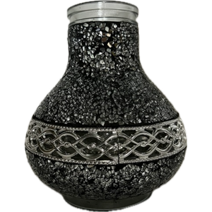 Znicz witraż mini Karafa SWMINI24 17 x 33 cm 50 h 170 g srebrny