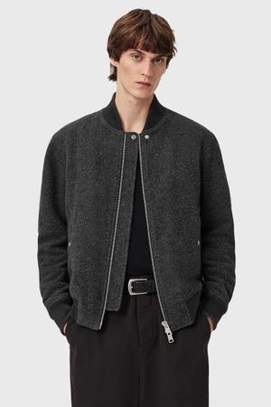 AllSaints kurtka bomber z dodatkiem wełny