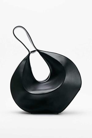 Skórzana bangle bag na ramię