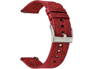 Pasek TOPP do smartwatcha Gear S3/Galaxy Watch 46 mm/Watch Czerwony nylon 40-37-1912