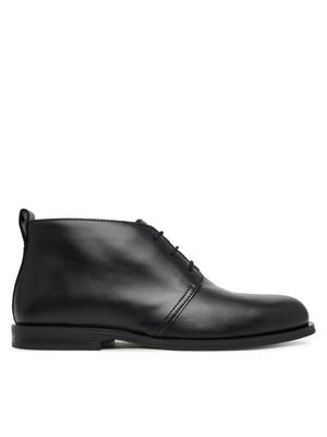 Calvin Klein Trzewiki Ess Rubber Desert Boot Lth HM0HM01979 Czarny