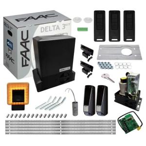 Zestaw FAAC 741 C FULL do 900KG + 3 PILOTY XT2 FDS + LAMPA XLED + LISTWA 5M