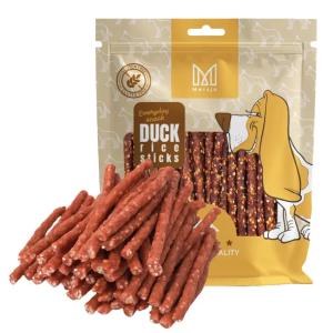 PRZYSMAK DLA PSA - Kabanosy z kaczką i ryżem SMACZKI PREMIUM MERSJO 500g
