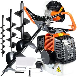 WIERTNICA GLEBOWA ŚWIDER SPALINOWY 3xWIERTŁO 10/15/20CM MOCNA
